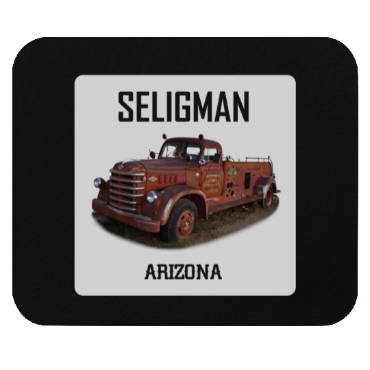 Old car city of Seligman in Arizonna, US Route 66 Mouse Pads
