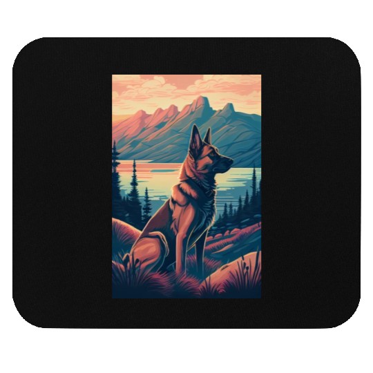 Belgian Malinois Nature Mouse Pads