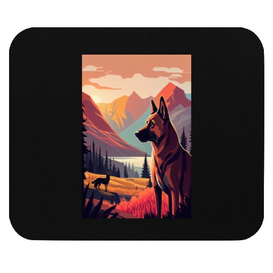 Belgian Malinois Nature Mouse Pads