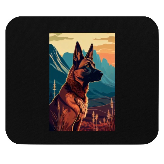 Belgian Malinois Nature Mouse Pads