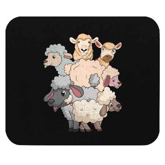 Cute Lamb Farm Animal Lover Farmer Sheep Mouse Pads