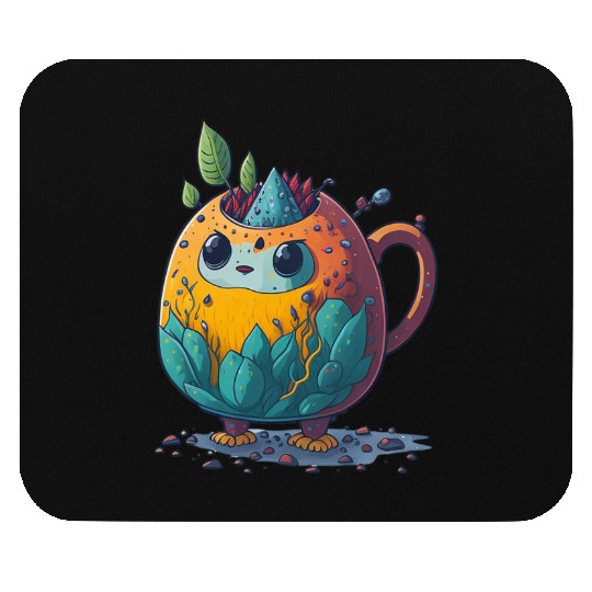 Colorful Tea Bot Mouse Pads