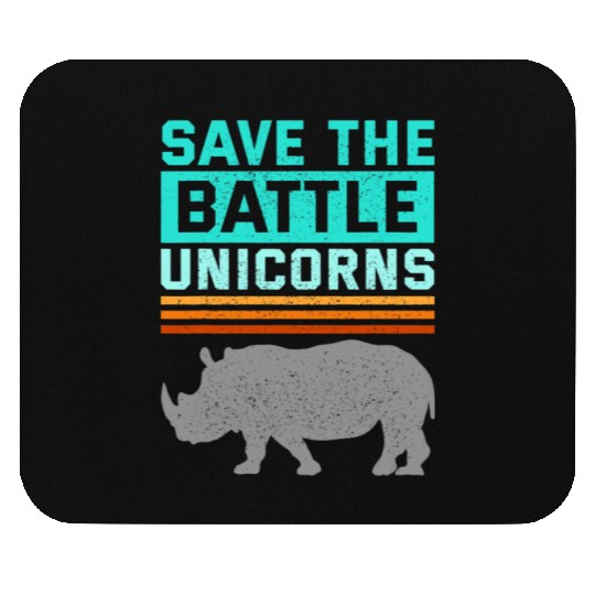Rhino Unicorn Rhinoceros Animal Wildlife Lover Saf Mouse Pads