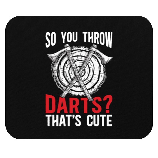 Axe Throwing So You Throw Darts Bullseye Chopping Mouse Pads