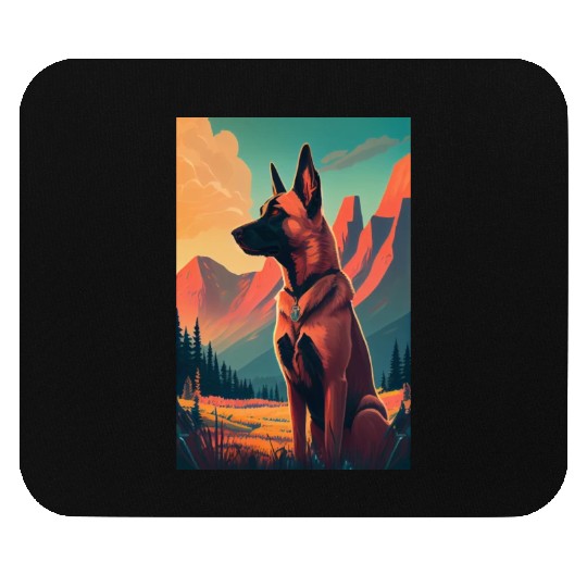 Belgian Malinois Nature Mouse Pads