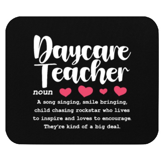 Daycare Teacher Definition Mouse Pads