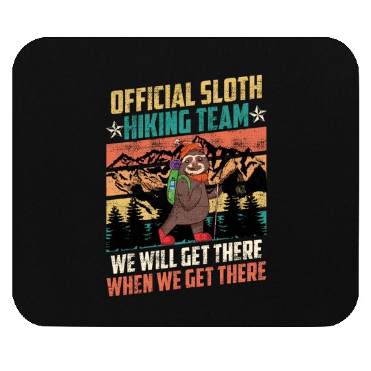 Sloth Hiking Team funny Mountaineer Climber Mouse Pads