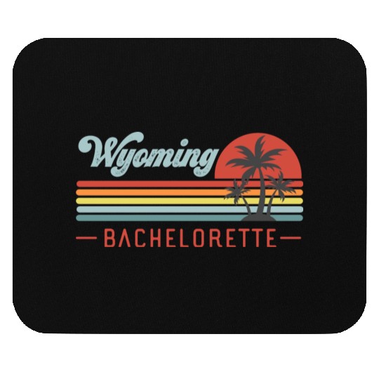 Wyoming Bachelorette, Palm Trees & Vintage Sunset Mouse Pads