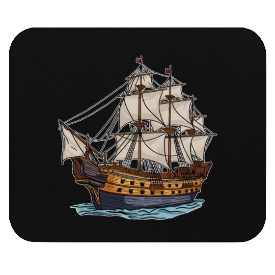 Columbus Day 1492 Ship Mouse Pads