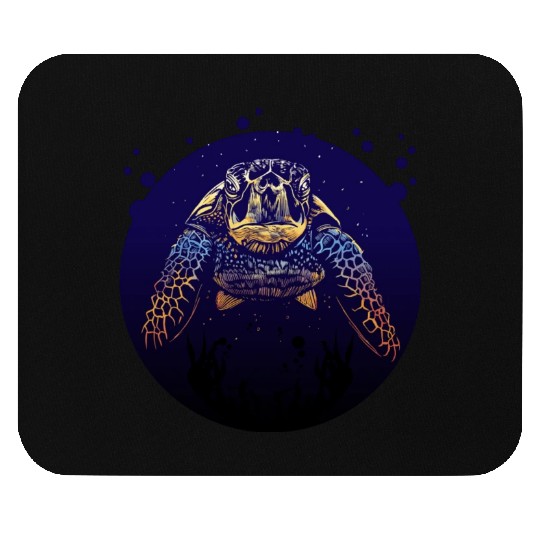 Sea Life - Colorful Sea Turtle Mouse Pads