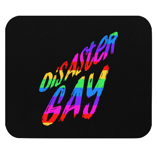 Disaster Gay pride Flag Mouse Pads
