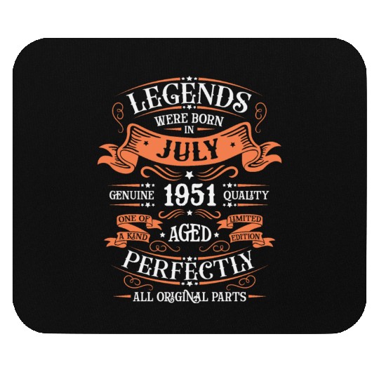 Legends Are Born In July 1951 Mouse Pads