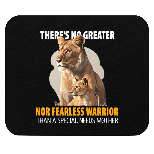 A Fearless Mother And Her Cub Mouse Pads