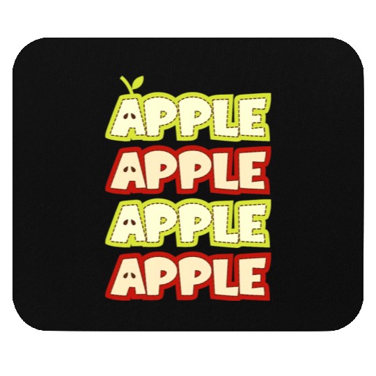 Apple Repeat Apple Picking Farmer Mouse Pads