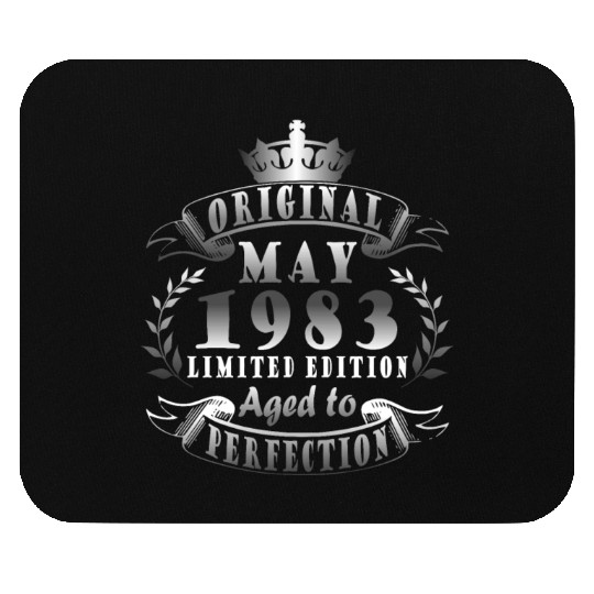 May vintage 1983 original 40th birthday gift Mouse Pads