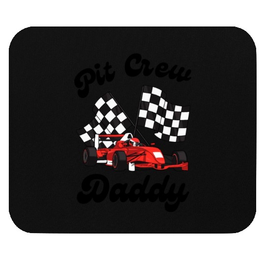 Race Car Matching Family Pit Crew Birthday Party Mouse Pads