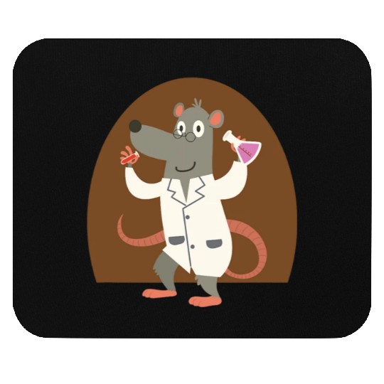 Funny Rat Lab Laboratory Chemist Lover Gift Design Mouse Pads