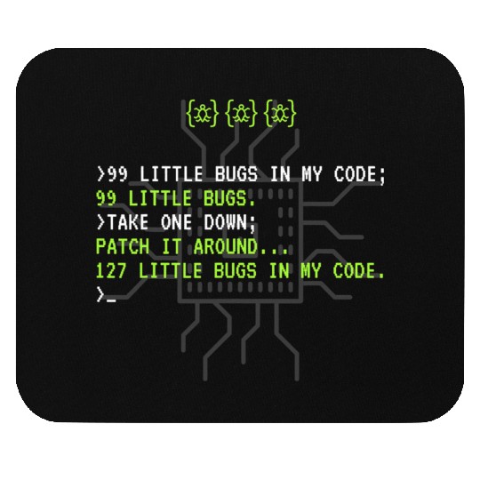Funny Programmer Coding Debugger Hacker Computer Mouse Pads