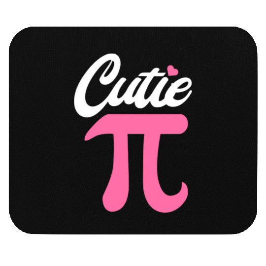 Funny Pi Symbol Cutie Pie National Pi Day Math Tea Mouse Pads