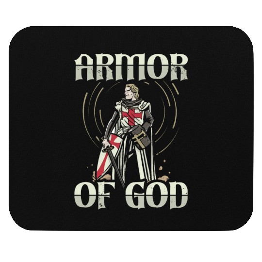 Armor of God Templar Knight Christian Faith Jesus Mouse Pads