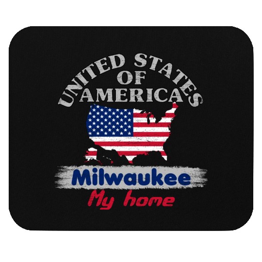 United States of America - Milwaukee my home - USA Mouse Pads