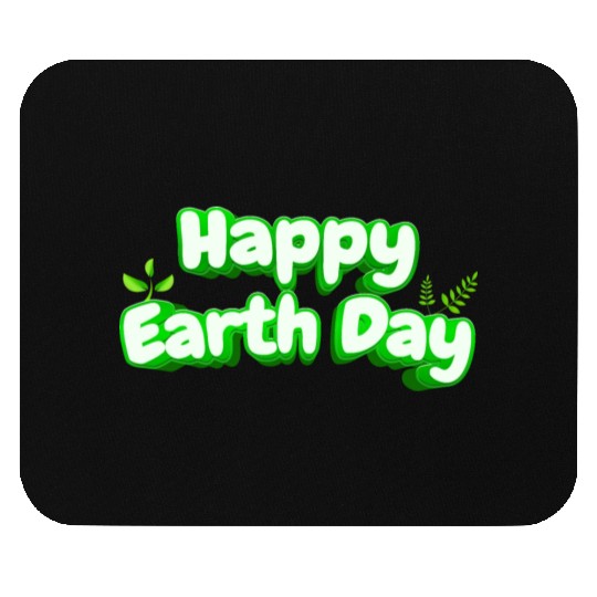 Happy Earth Day design . Mouse Pads