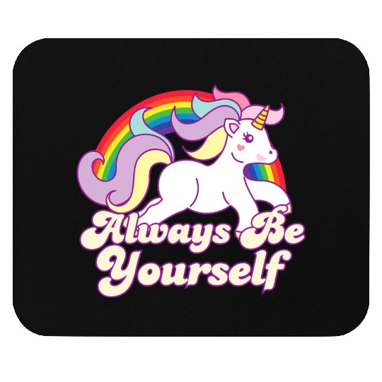 LGBT CSD Be Yourself Gay Lesbian Pride Unicorn Mouse Pads