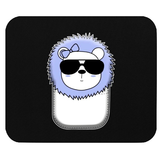 Cute Lion In The Pocket Pocket Kittens Cats Cat Mouse Pads