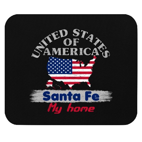 United States of America - Santa Fe my home - USA Mouse Pads