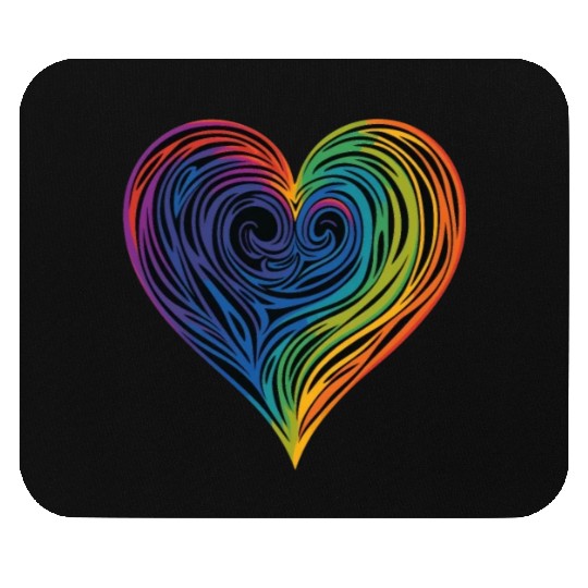 Pride & Joy: Rainbow Heart, Embracing LGBT Love & Mouse Pads