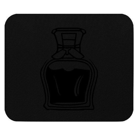 Liquor Bottle Single Color Vector Mouse Pads