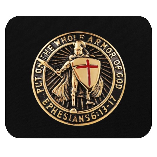 Armor Of God Christian Knight Mouse Pads