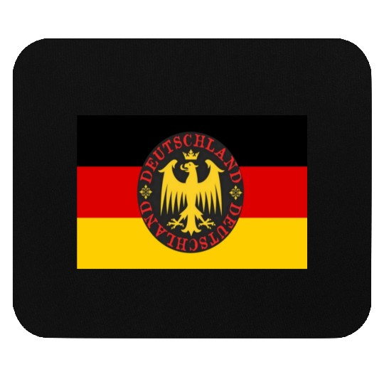 German Flag With Teutonic Eagle Mouse Pads