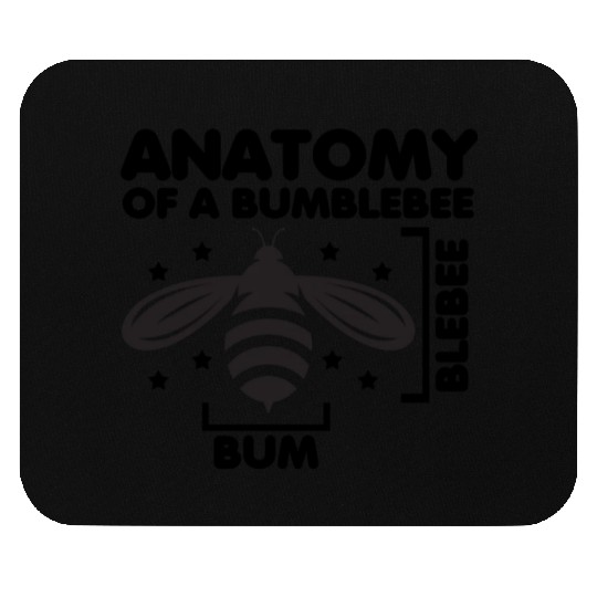 Anatomy of a Bumblebee Bee Lover Gift Mouse Pads