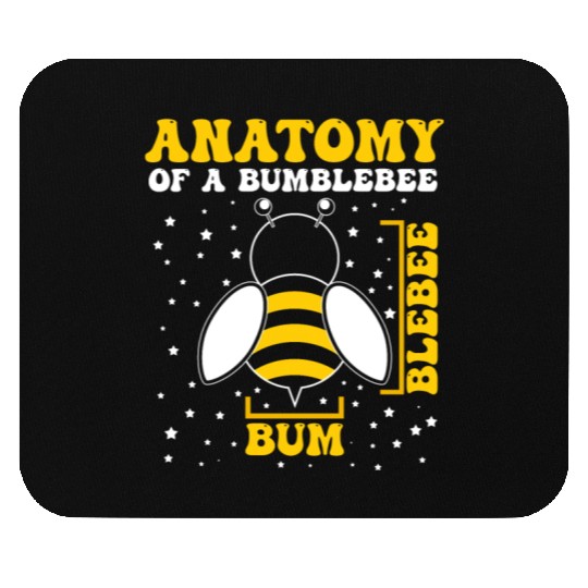 Anatomy of a Bumblebee Bee Lover Gift Mouse Pads