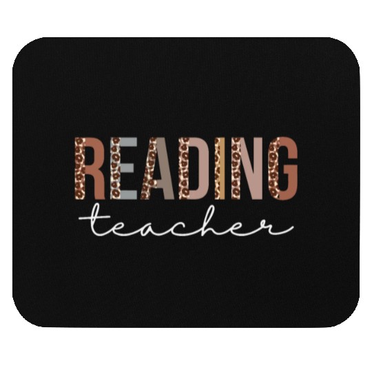 Reading Teacher Leopard Appreciation For Women For Mouse Pads