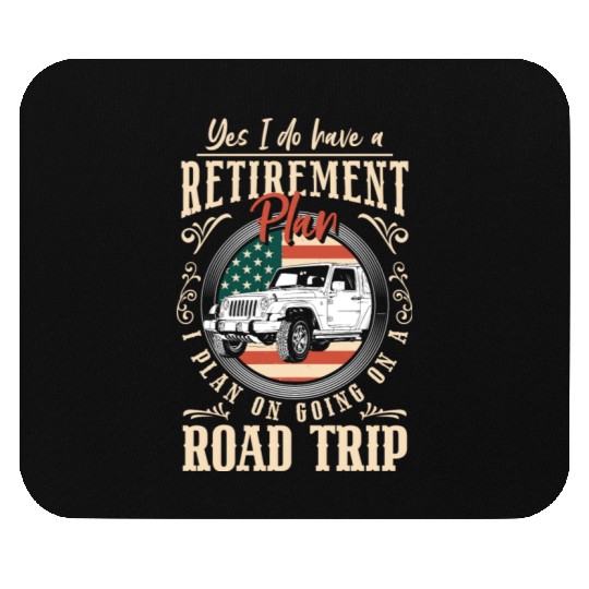 Road Trip Camping Summer Mountains Mouse Pads