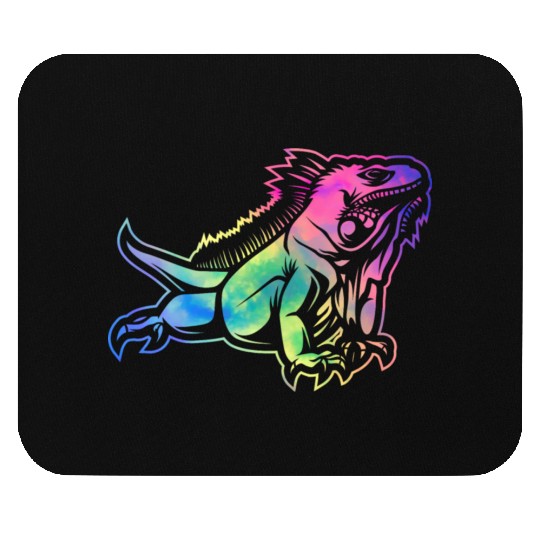 Colorful Lizard Iguana Reptile Lover Mouse Pads
