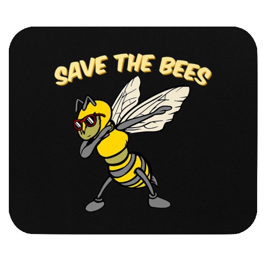 Save The Bees Mouse Pads Dabbing Bumblebee Bee
