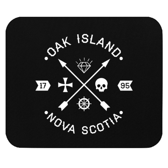 Oak Island Knights Templar Skull Arrows Mouse Pads