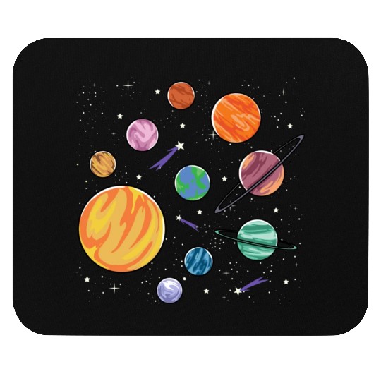 Solar System Planets Science Space Boys Girls Mouse Pads