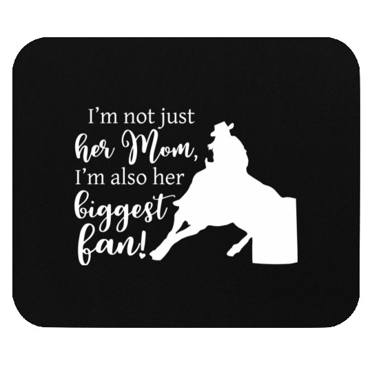 Mom Barrel Racing Horse Riding Racer Back Print Mouse Pads