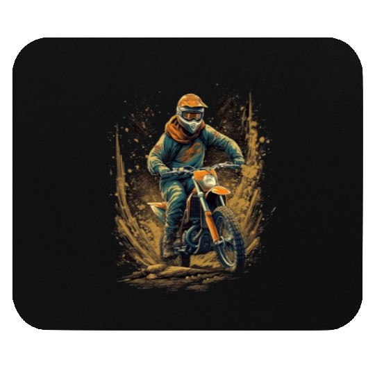Dirt Bike Offroad Riding Motocross Biker Mouse Pads