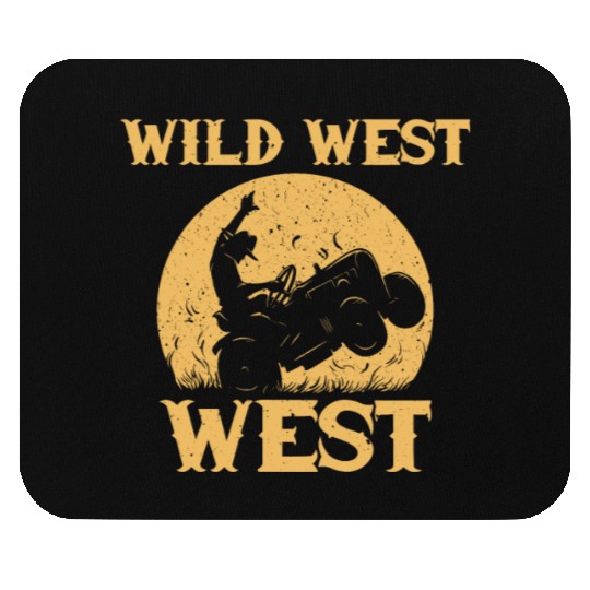 Wild Wild West Lawn Mower Outfit Mouse Pads