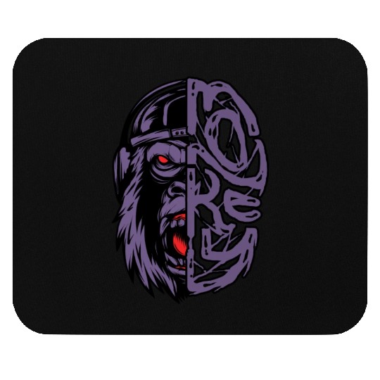 Half Monkey Mouse Pads