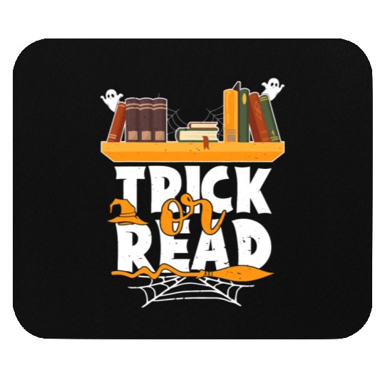Librarian Trick or Read Halloween Witch Librarian Mouse Pads