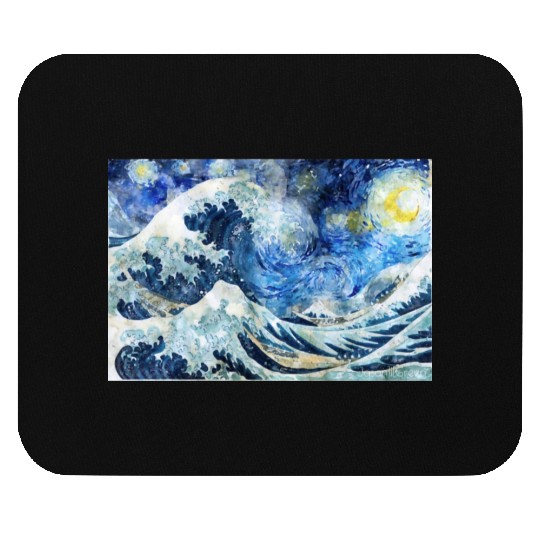 Great Wave During a Starry Night Click on Artist Mouse Pads