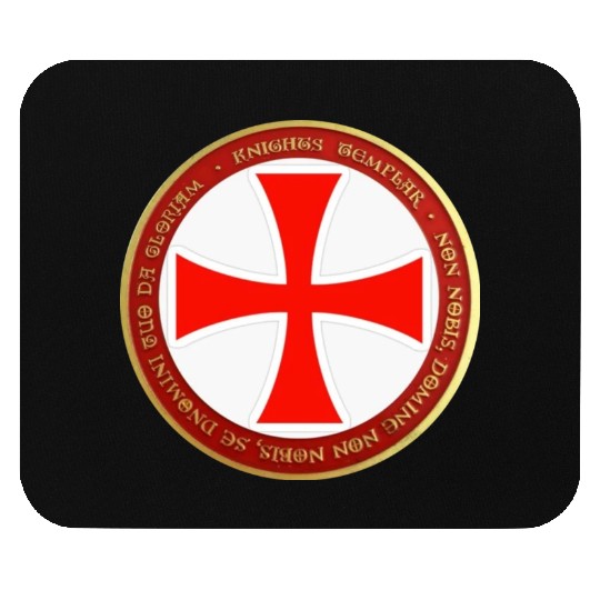 Knights templar cross shield Mouse Pads