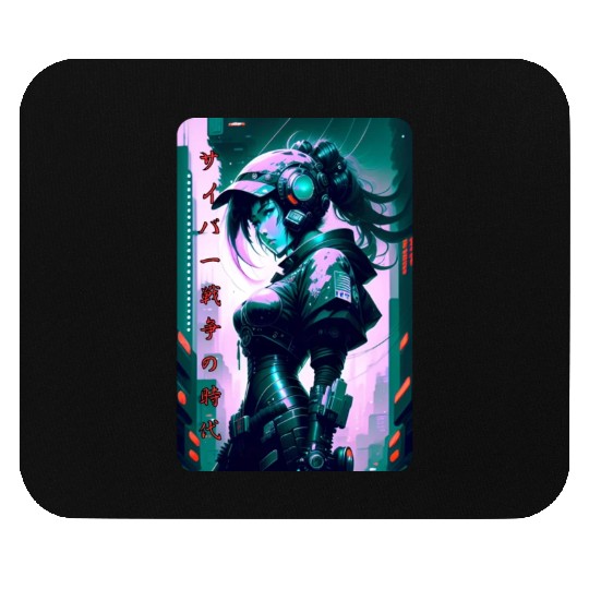 Neon Nights: A Cyberpunk Design 6 Mouse Pads