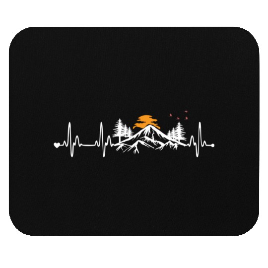 Mountain Heartbeat Mountain Hiking Mouse Pads